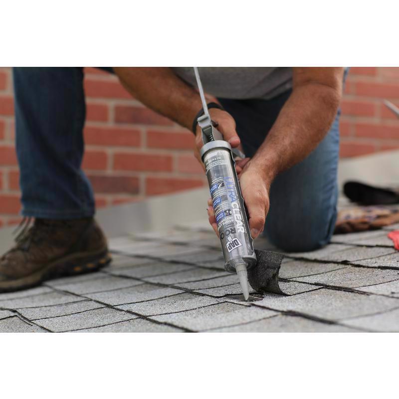 DAP Ultra Clear Crystal Clear Synthetic Rubber Roof Repair Waterproof Sealant 10.1 oz