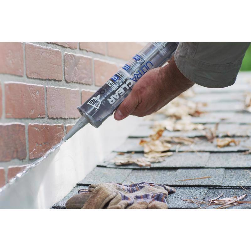 DAP Ultra Clear Crystal Clear Synthetic Rubber Roof Repair Waterproof Sealant 10.1 oz