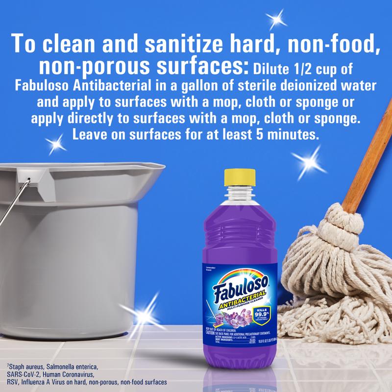 Fabuloso Lavender Scent Multi-Purpose Cleaner Liquid 16.9 oz