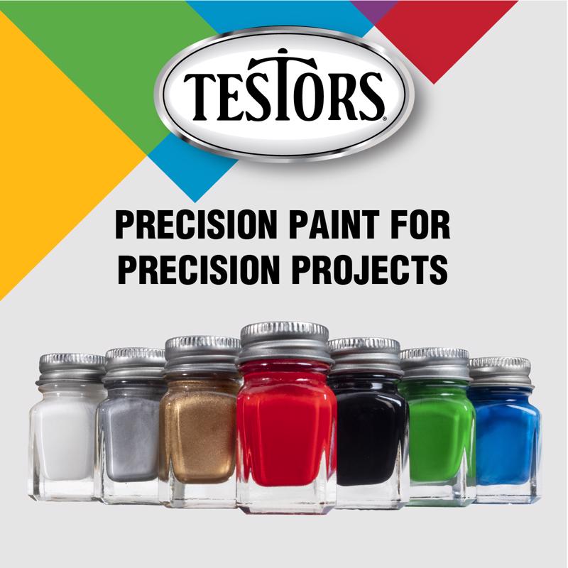 Testors Military Assorted Solvent-Based Enamel Paint Exterior and Interior 0.25 oz
