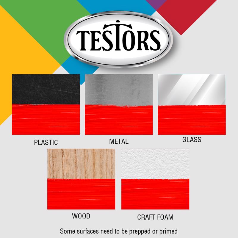 Testors Military Assorted Solvent-Based Enamel Paint Exterior and Interior 0.25 oz