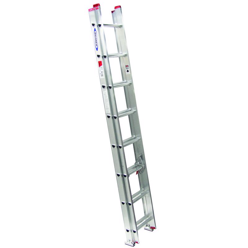 Werner 16 ft. H Aluminum Extension Ladder Type III 200 lb. capacity 8-16 ft.