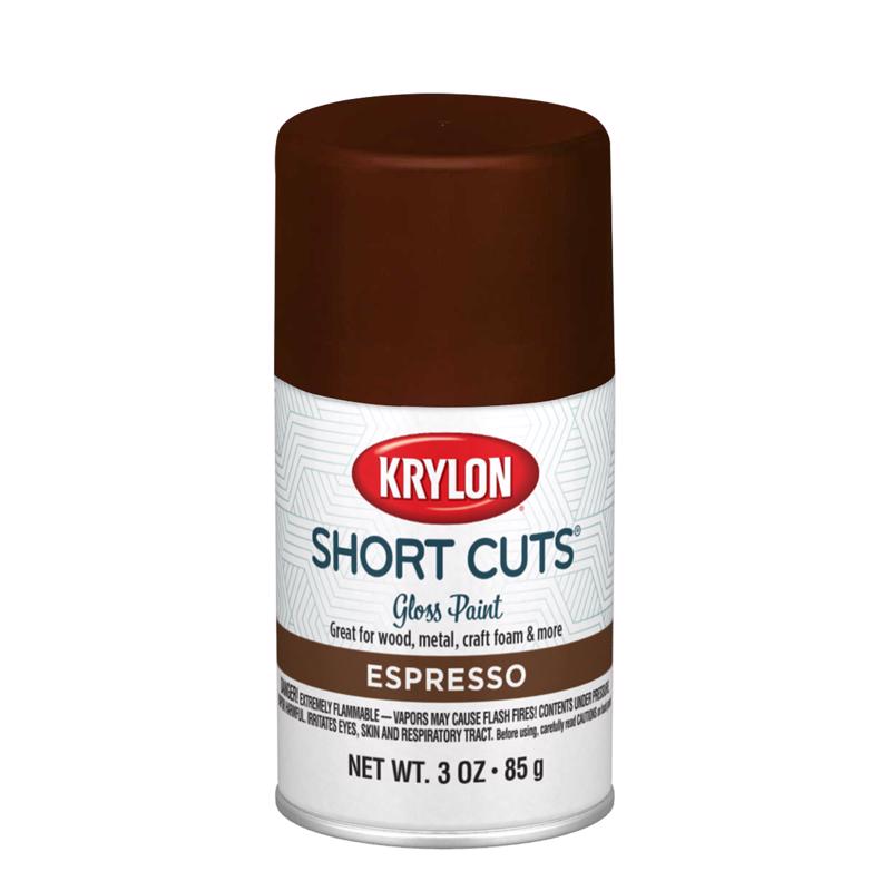 Krylon Short Cuts Gloss Espresso Spray Paint 3 oz