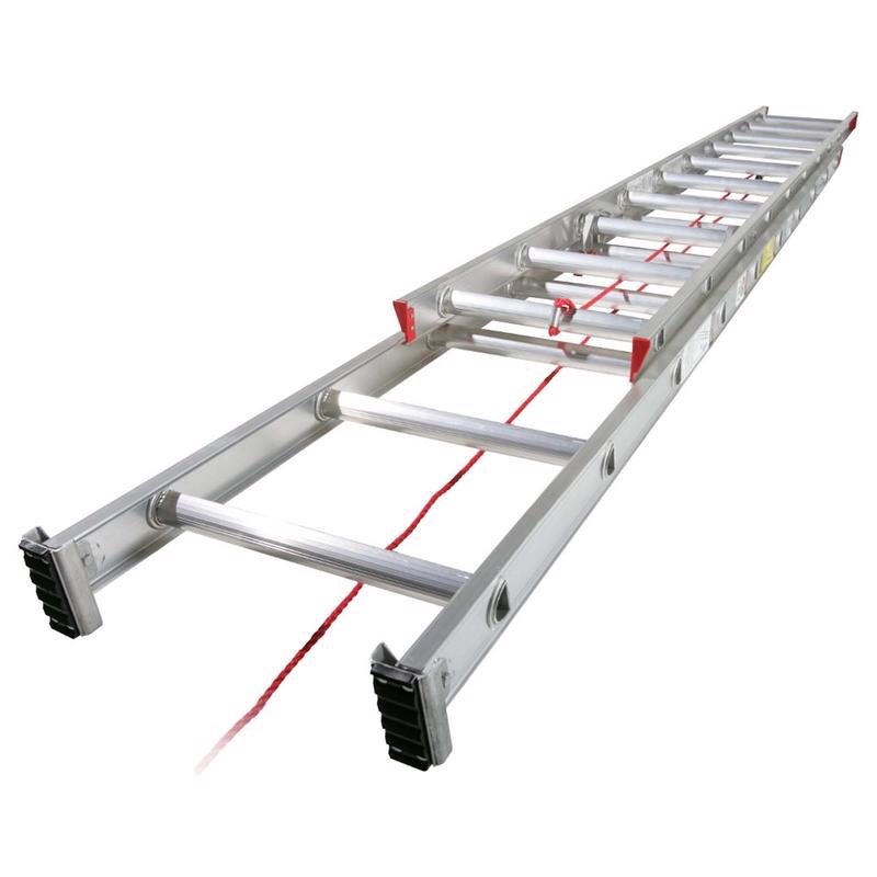 Werner 20 ft. H Aluminum Extension Ladder Type III 200 lb. capacity