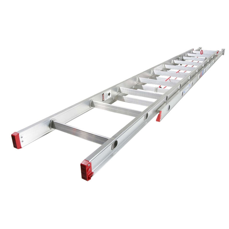 Werner 28 ft. H Aluminum Extension Ladder Type III 200 lb. capacity