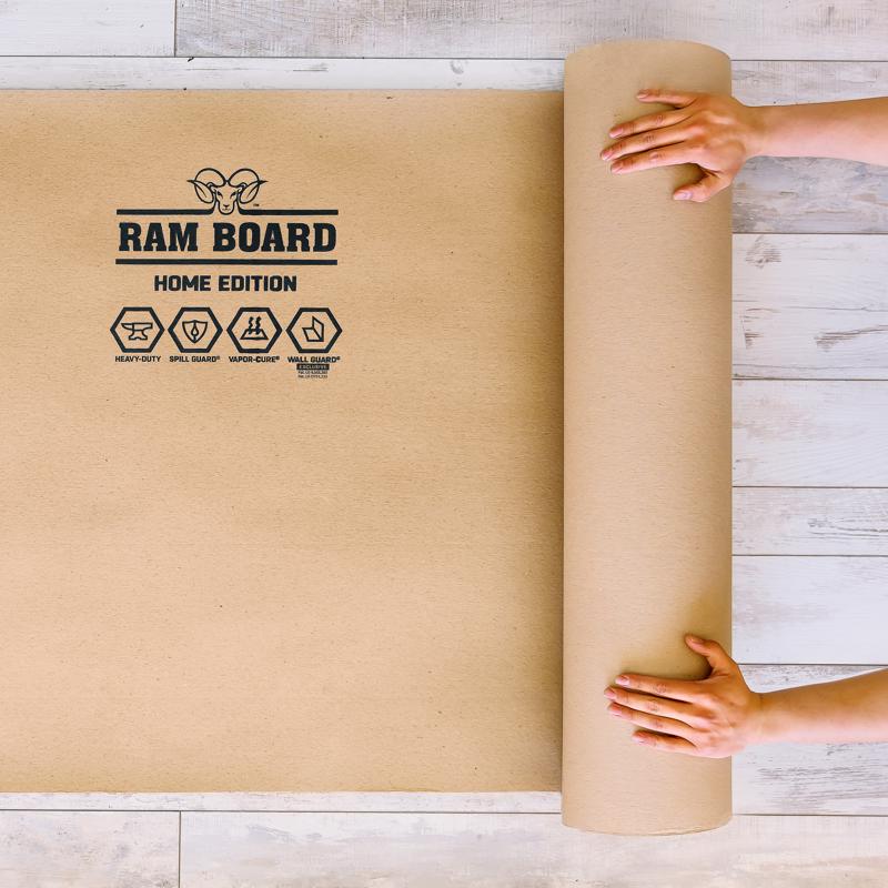 Ram Board Home Edition Builder's Floor Paper 36 in. W X 50 ft. L Paper Beige