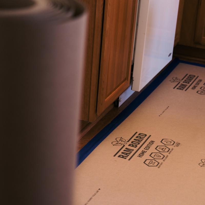 Ram Board Home Edition Builder's Floor Paper 36 in. W X 50 ft. L Paper Beige