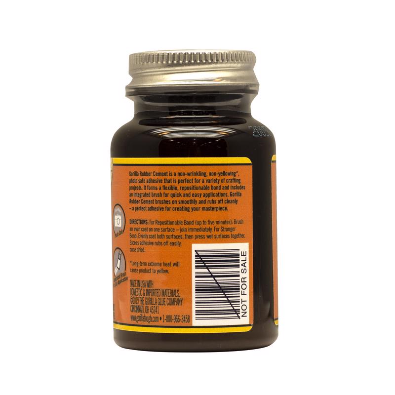 Gorilla Craft High Strength Clear Rubber Cement 4 oz