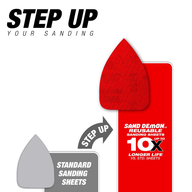 Diablo SandNet 5-1/2 in. L X 3-7/8 in. W Ceramic Blend 80 Grit Coarse Sanding Pad