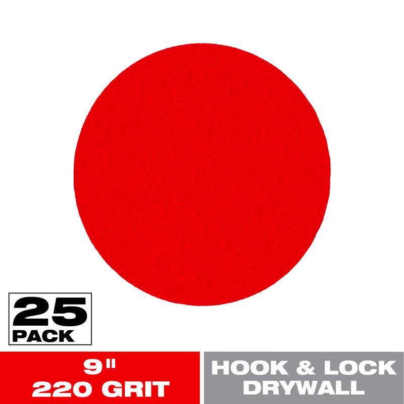 Diablo Hook and Lock 9 in. L X 9 in. W Aluminum Oxide 220 Grit Ultra Fine Drywall ROS Disk