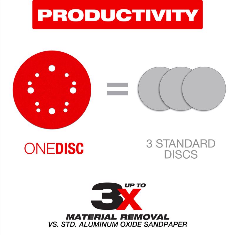 Diablo Hook and Lock 9 in. L X 9 in. W Aluminum Oxide 100 Grit Medium Drywall ROS Disk