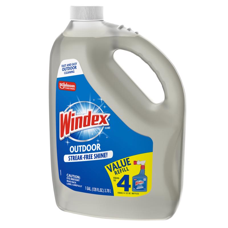 Windex Original Scent Outdoor Glass Cleaner 128 oz Liquid