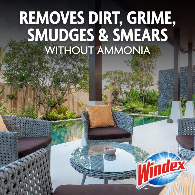 Windex Original Scent Outdoor Glass Cleaner 128 oz Liquid