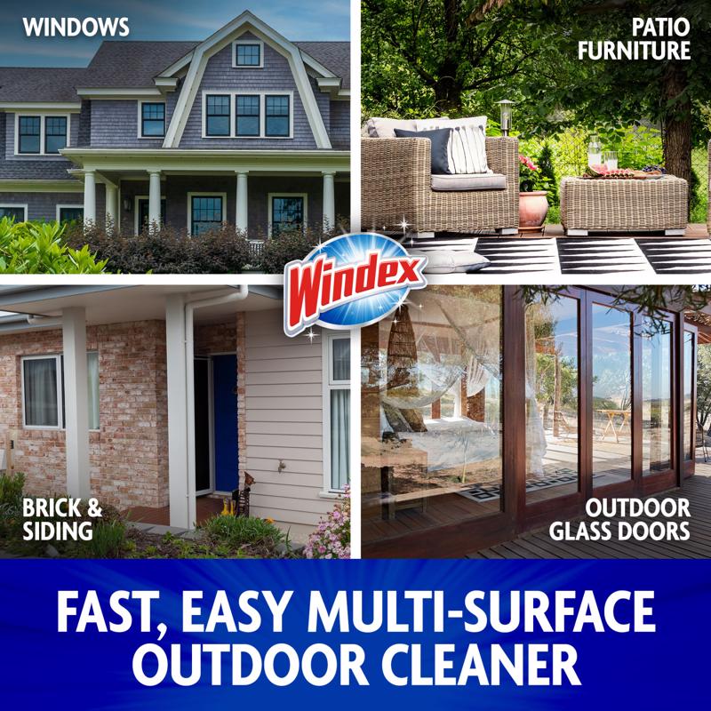 Windex Original Scent Outdoor Glass Cleaner 128 oz Liquid