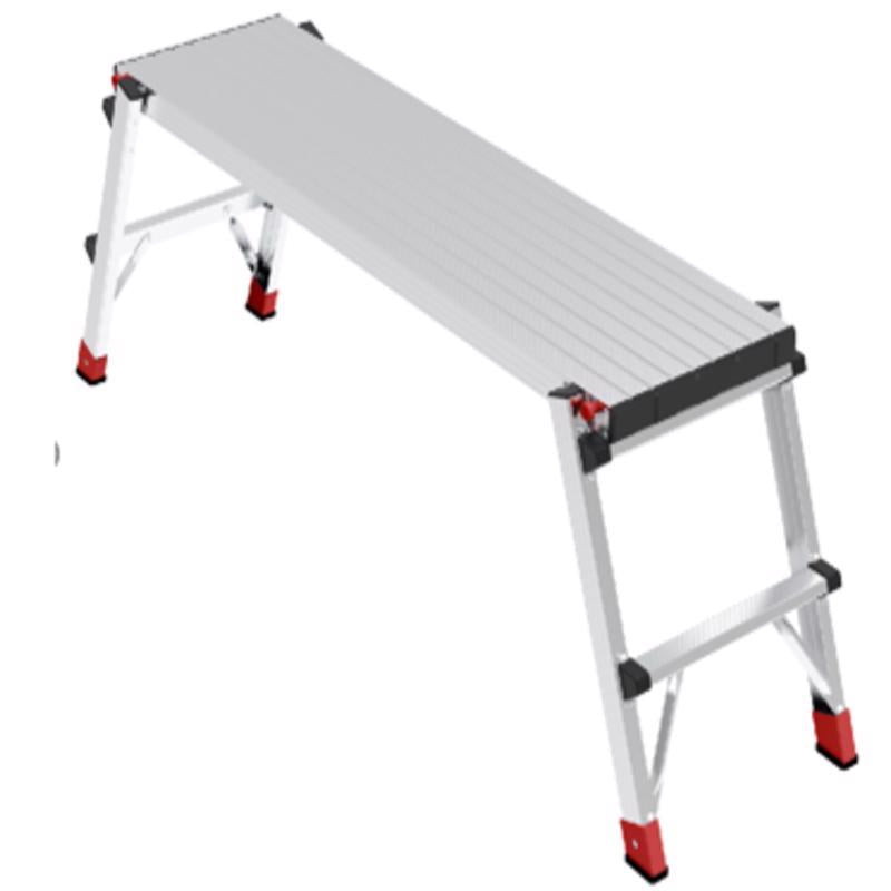 Lift Ladders Aluminum Silver Work Platform