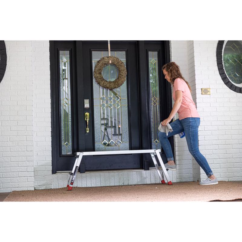 Lift Ladders Aluminum Silver Work Platform