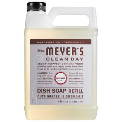 Mrs. Meyer's Clean Day Lavender Scent Liquid Dish Soap Refill 48 oz