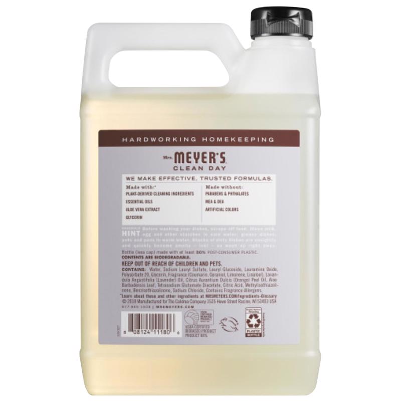 Mrs. Meyer's Clean Day Lavender Scent Liquid Dish Soap Refill 48 oz