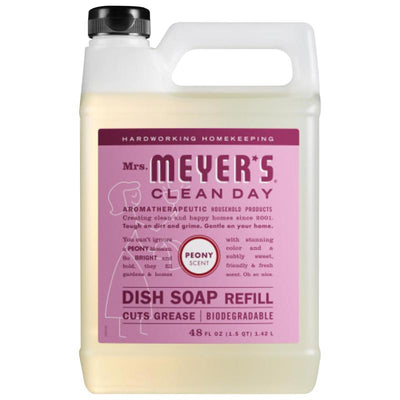 Mrs. Meyer's Clean Day Peony Scent Liquid Dish Soap Refill 48 oz