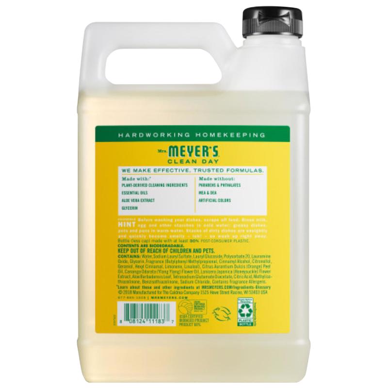 Mrs. Meyer's Clean Day Honeysuckle Scent Liquid Dish Soap Refill 48 oz