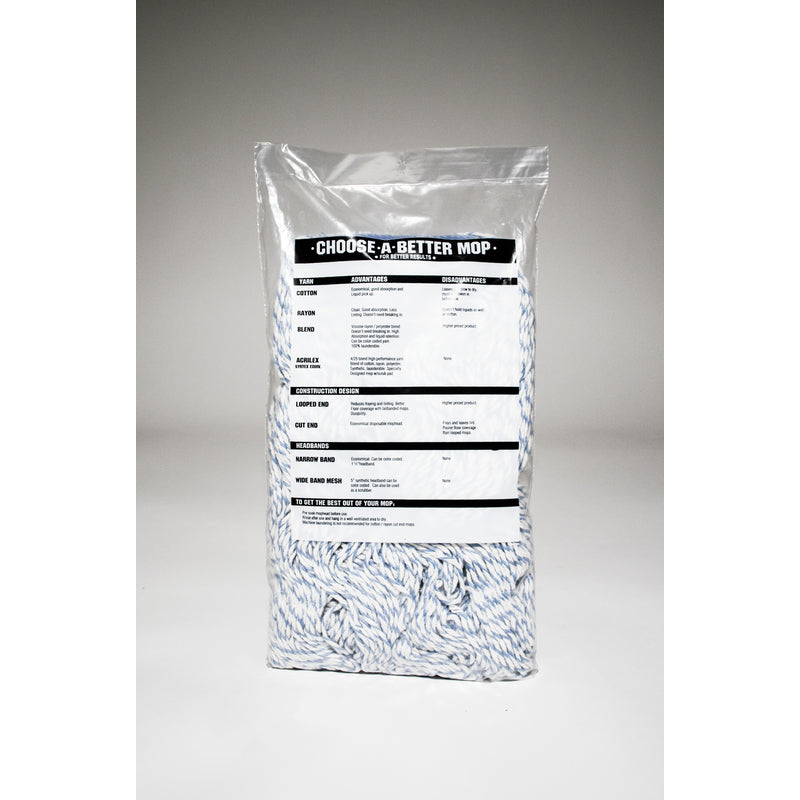Elite Mops and Brooms 24 oz. Looped Cotton/Synthetic Blend Mop Refill