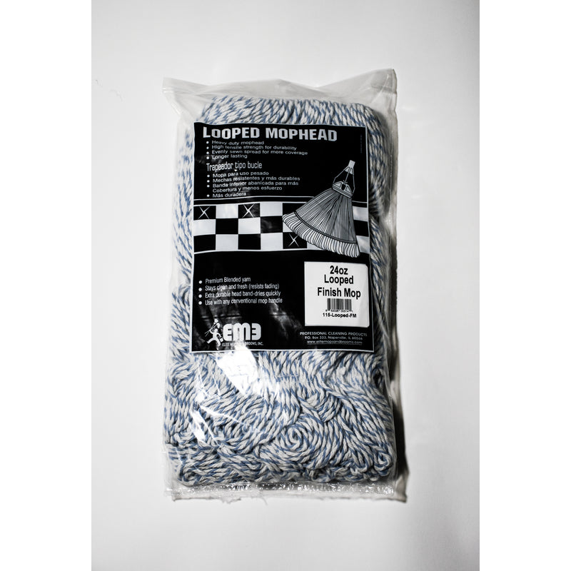 Elite Mops and Brooms 24 oz. Looped Cotton/Synthetic Blend Mop Refill