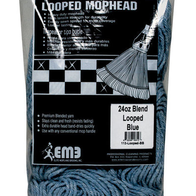 Elite Mops and Brooms 24 oz. Looped Cotton/Synthetic Blend Mop Refill