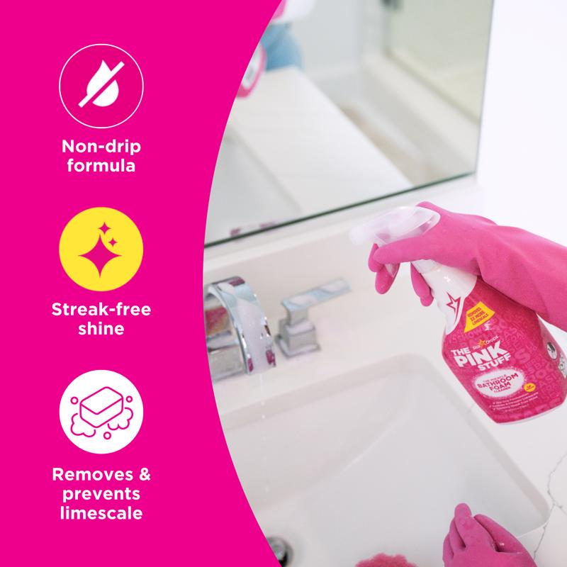 The Pink Stuff Fruity Scent Bathroom Cleaner Foam 25.4 oz
