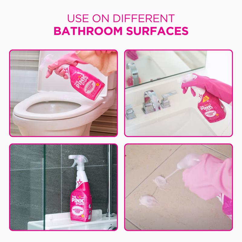 The Pink Stuff Fruity Scent Bathroom Cleaner Foam 25.4 oz