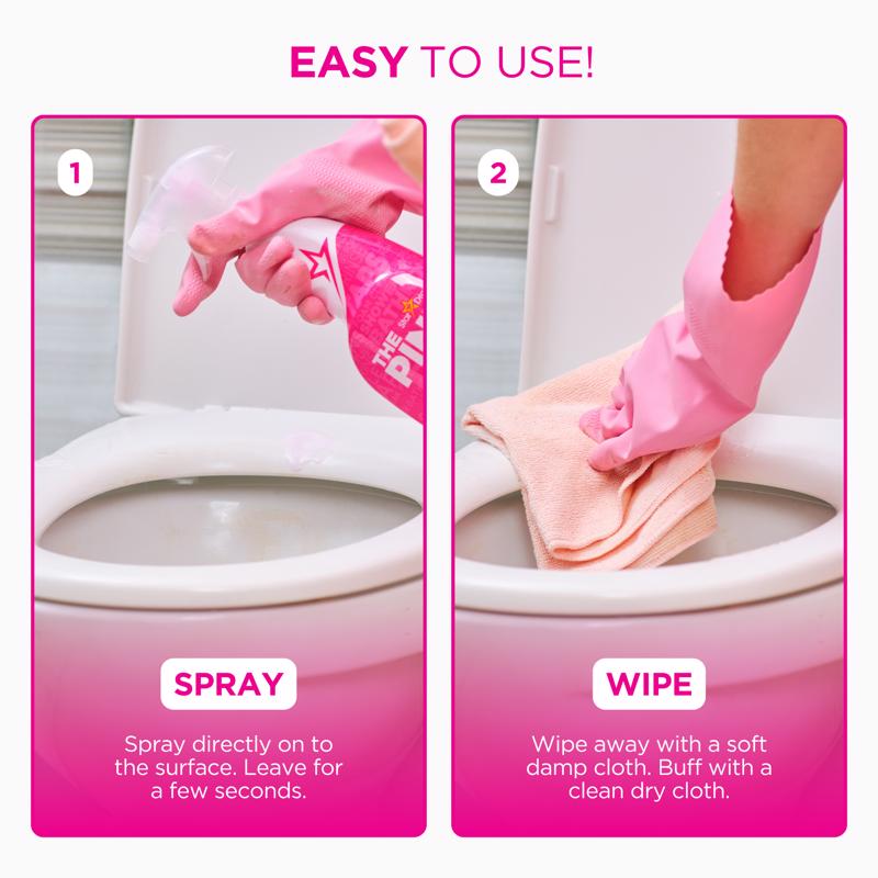 The Pink Stuff Fruity Scent Bathroom Cleaner Foam 25.4 oz