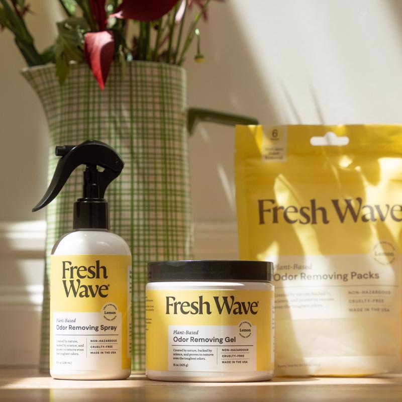 Fresh Wave Lemon Scent Air Freshener Spray 8 oz Liquid