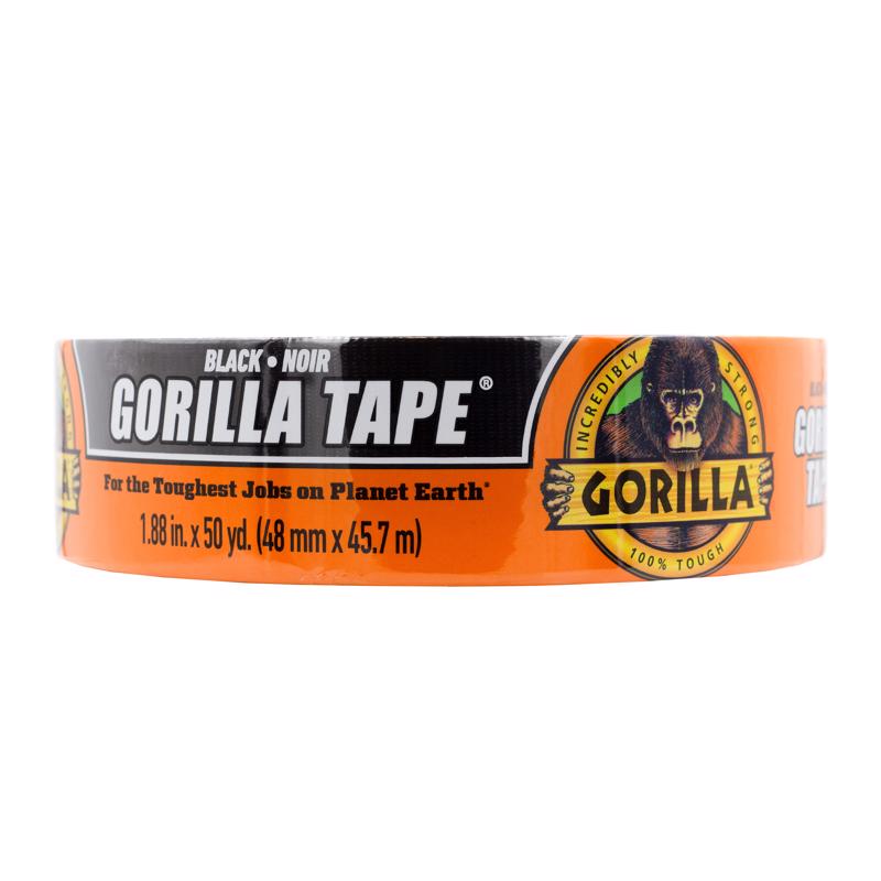 Gorilla 1.88 in. W X 50 yd L Black Duct Tape