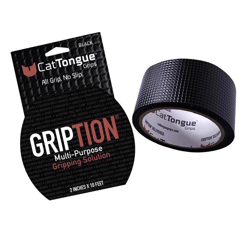 CatTongue Grips Gription Black Anti-Slip Tape 2 in. W X 10 ft. L