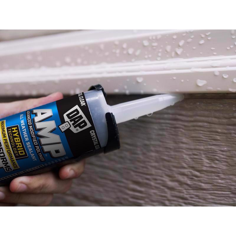 DAP AMP Crystal Clear Polymer Advanced Hybrid Caulk Sealant 9 oz