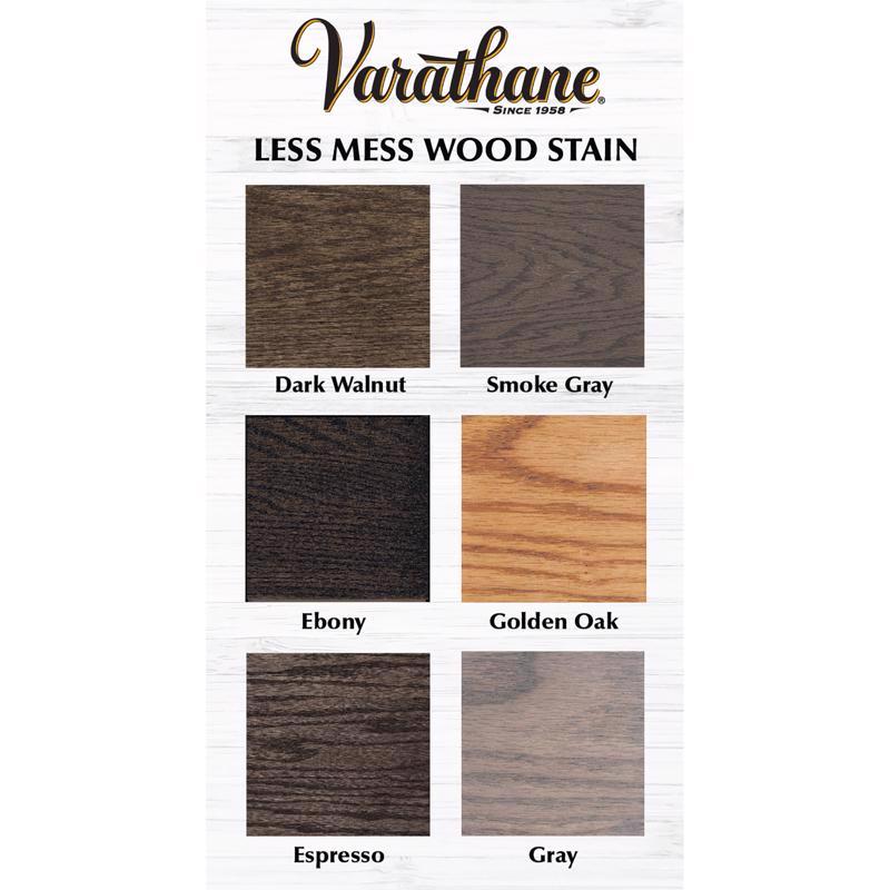 Varathane Less Mess Ebony Water-Based Linseed Oil Emulsion Wood Stain 4 oz