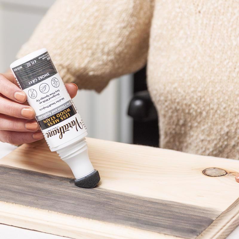 Varathane Less Mess Smoke Gray Water-Based Linseed Oil Emulsion Wood Stain 4 oz