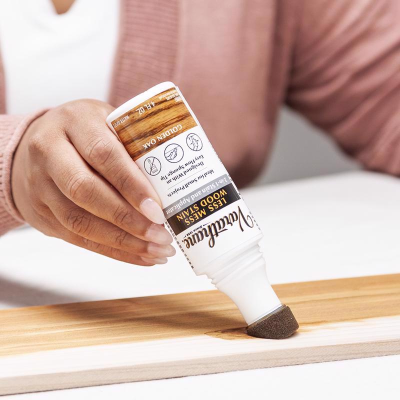 Varathane Less Mess Golden Oak Water-Based Linseed Oil Emulsion Wood Stain 4 oz