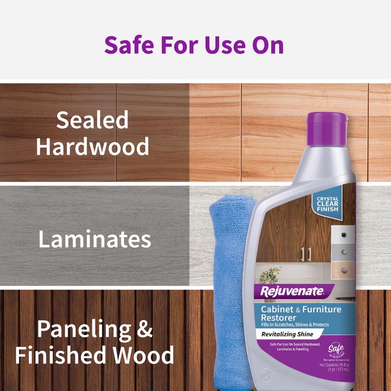 Rejuvenate No Scent Cabinet & Furniture Restorer 16 oz Liquid