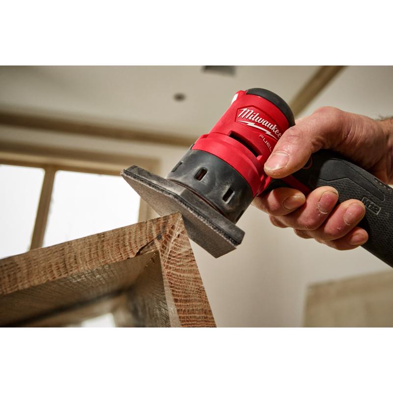 Milwaukee M12 3.75 in. L X 3.625 in. W Aluminum Oxide 80 Grit Coarse Sanding Sheet