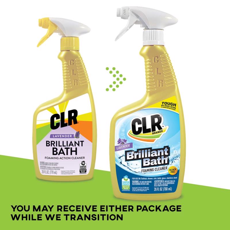 CLR Brands Brilliant Bath Lavender Scent Foaming Cleaner 26 oz Liquid
