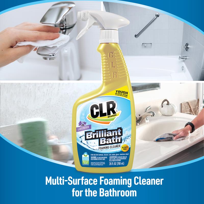 CLR Brands Brilliant Bath Lavender Scent Foaming Cleaner 26 oz Liquid