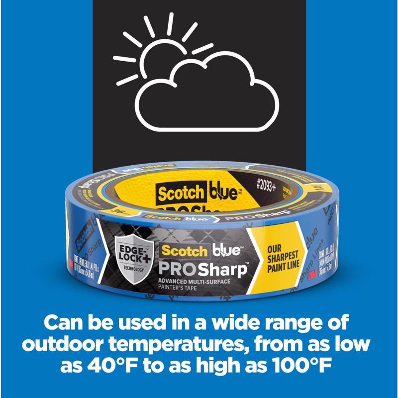 ScotchBlue PROSharp 1.41 in. W X 60 yd L Blue Medium Strength Painter's Tape 3 pk