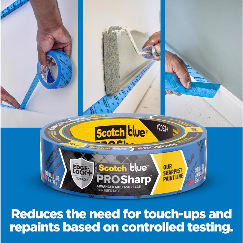 ScotchBlue PROSharp 1.41 in. W X 60 yd L Blue Medium Strength Painter's Tape 3 pk