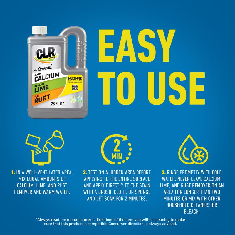 CLR Brands Calcium Rust and Lime Remover 28 oz Liquid