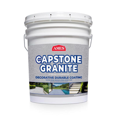 AMES Capstone Granite Gloss Quicksilver Water-Based Acrylic Concrete Floor Paint 5 gal