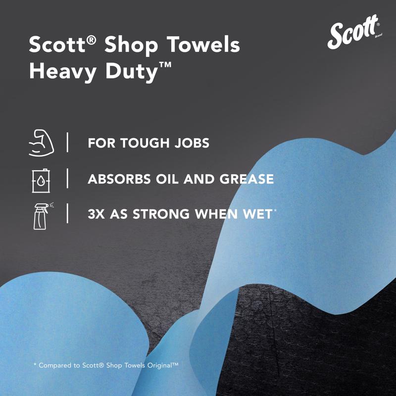 Scott Non-Woven Fibers Shop Towels 16.8 in. W X 8.34 in. L 100 sheet