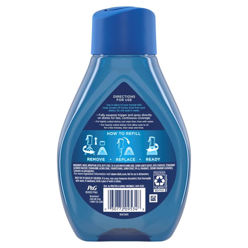 Dawn Platinum Powerwash Lemon Scent Liquid Dish Spray Refill 16 oz