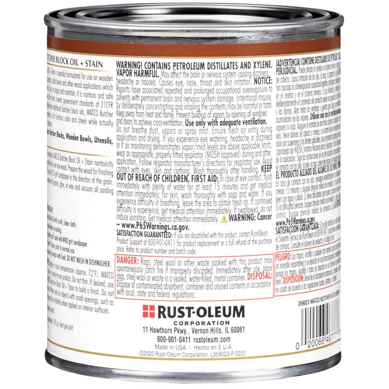 WATCO Butcher Block Oil 16 oz Liquid