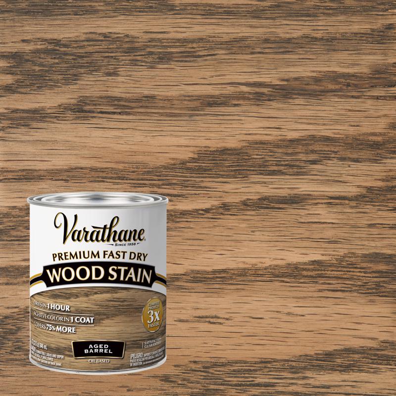 Varathane Aged Barrel Oil-Based Urethane Modified Alkyd Fast Dry Wood Stain 1 qt