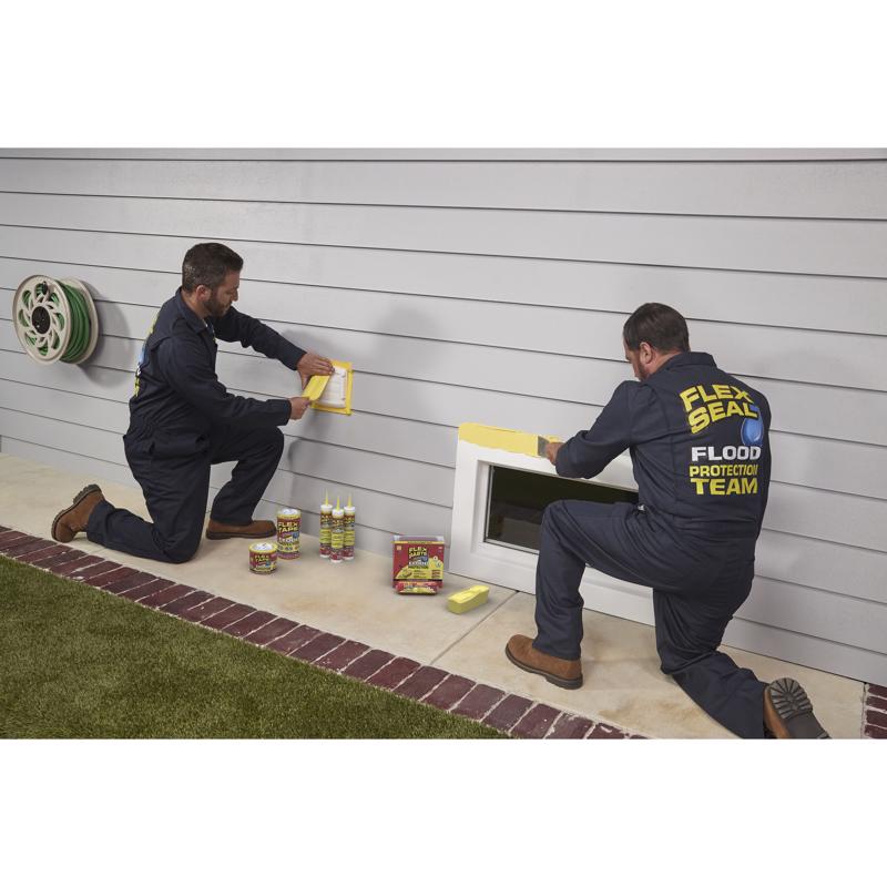 Flex Seal Family of Products Flood Protection Yellow Rubber Coating 26 oz